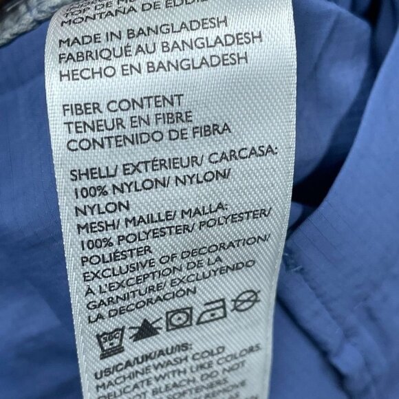 Eddie Bauer Mountain Ripstop Womens Long Sleeve Top Classic Fit Blue L d0552 - Picture 8 of 10